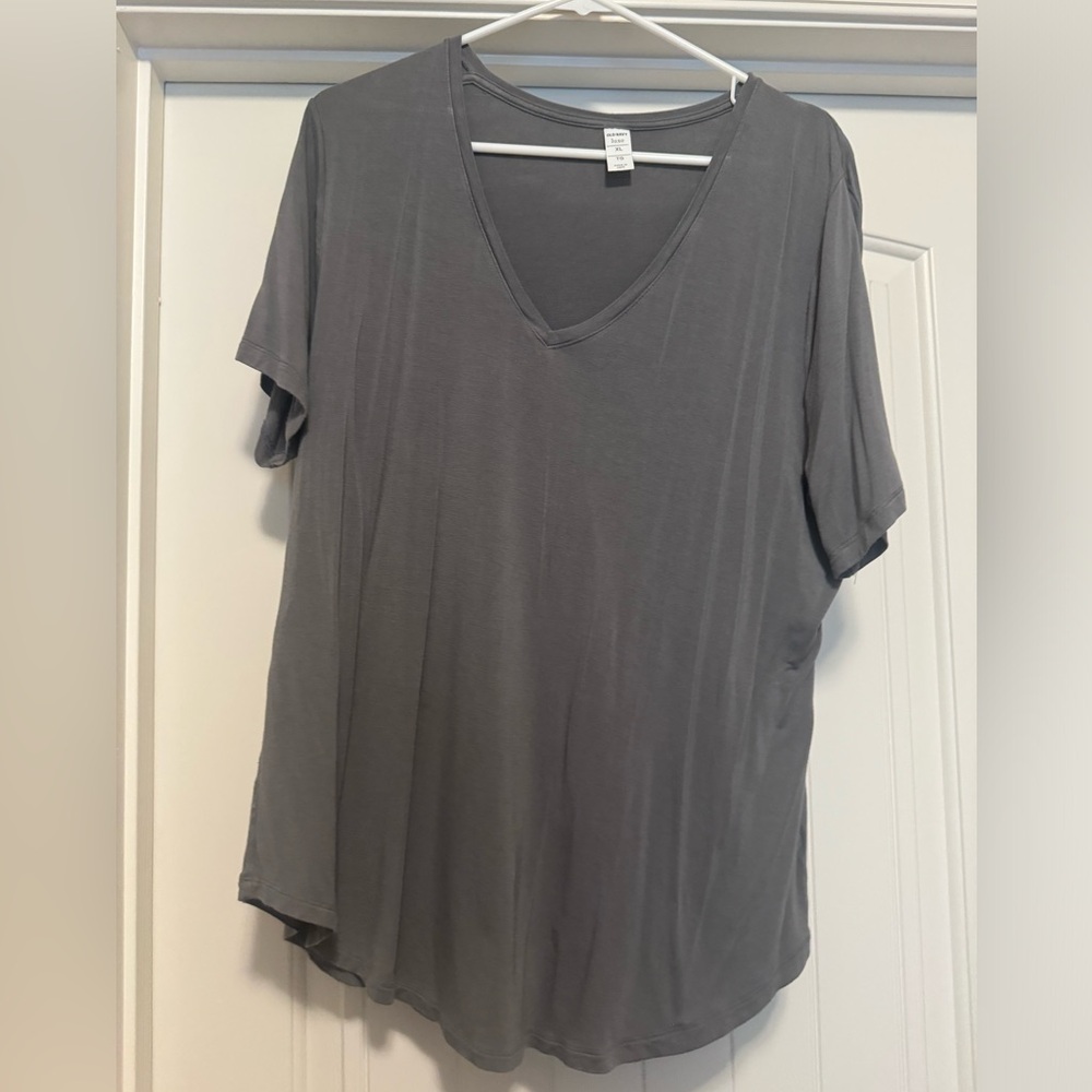 OLD NAVY luxe grey short sleeved shirt - XL